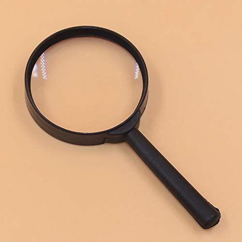 Verliked 1Pc Loupe à Main Loupe 5X Loupe à Main en Verre De 60mm pour Lire des Livres, Inspection