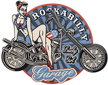 Finally Home Großer Retro Rockabilly 80er Biker Patch zum Aufbügeln | Vintage Motorrad Kutte Patches, Usa Amerika Rückenaufnäher, Motorradjacke Rückenpatch, Old School Aufnäher für Lederwesten