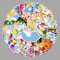 Alice in Wonderland Stickers for Laptop (50 PCS),Gift for Children Teens Adults Girl Boys,Waterproof Stickers for Water Bottle,Cartoon Vinyl Stickers for Scrapbook,Skateboard,Bike Dairy