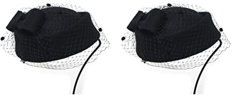 GALPADA 2st Baskenmützen Für Frauen Hut Aus Wollfilz Dame Philbox-hut Schleierhut Für Frauen Fräulein Wollmütze Koreanische Version