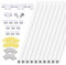 Herklotzn 10 Pieces PVC Duct Cable Duct Wall Ducting Cable Management Cable Electric Cache Water Cable