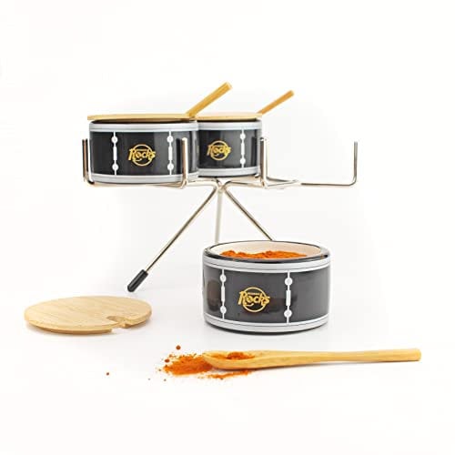 Winkee Rocks - Spargispezie a percussione, indispensabile per ogni cucina musicista, affascinante e pratico, must per gli appassionati di musica e cucina