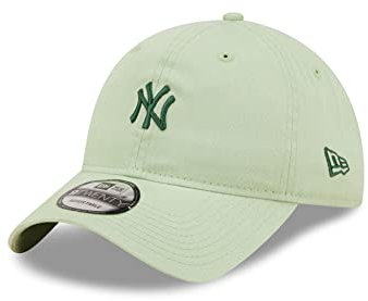 New Era Strapback Cap New York Yankees unstrukturierte Krone gebogener Schirm Baseball Mini Logo 9Twenty - One-Size