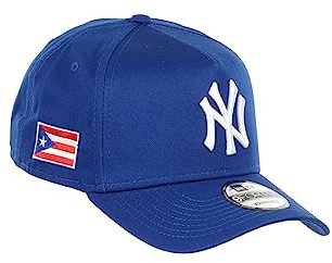 New Era York Yankees MLB Puerto Rico Sidepatch Light Royal 9Forty A-Frame Snapback cap