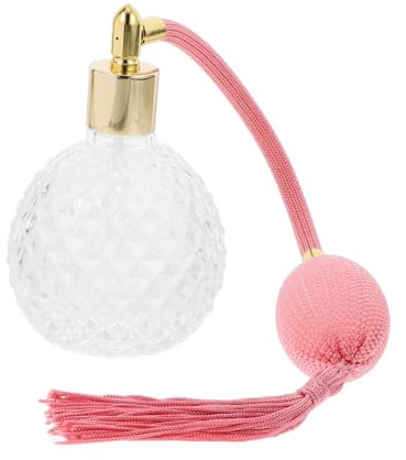 minkissy 1stk -parfümflasche Kristall Parfüm Quasten Parfümflasche Nachfüllbare Kosmetische Sprühflaschen Vintage Parfümzerstäuber Retro-parfümflasche Glas Reisen Sprühpumpe Klassisch