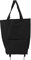Einkaufstasche, 2 in 1 Einkaufstasche mit Rollen Faltbar, Faltbare Einkaufstrolley Tasche, Multifunktionaler Wiederverwendbare Klappbarer Einkaufswagen für Supermarkt zu Hause(Schwarz)