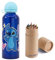 OM SUPPLIES Stitch Characters Aluminium Sports Bottle 530ml - Holiday, Back to School Water Drinking Kids Lunch Children Includes Half Size 12pcs (Stitch)