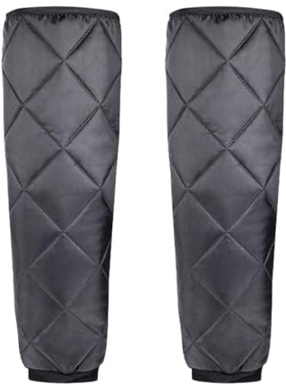 Harilla 2 Stücke Winter Motorrad Knieschützer Knie Bein Ärmel Elastische Schutzfolie Beinschutz für Snowboarden Radfahren Ski, 70cm