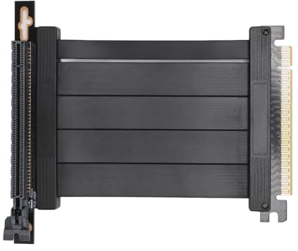 PCIe 4.0 X16-Verlängerungskabel, 26 GB/s Hochgeschwindigkeits-GPU-Riser-Kabel mit PCI Express 4.0-Anschluss, 10 cm Länge, 90-Grad-PCIe-Buchse für GPU-Erweiterungskarte