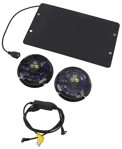 Kit de Ventilateur Panneau Solaire 10W Ventilateur Extérieur Solaire IPX7 Étanche Abri Poulailler Serre D'/Exportation Ventilateur D'extraction pour