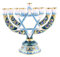 Kerzenständer Halter Wachs Sets Hanukkah Stern Menora David Kandelaber Kerze Kerzenhalter Hand Bemalt Hause Dekoration Party Heimdekoration