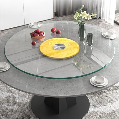 SnamicE Plateau Rotatif en Verre trempé, Plateau Rotatif Rond, capacité de Charge 300 kg, Table rotative, Verre, diamètre 70-120 cm (Taille : 100 cm)