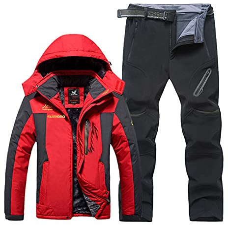 Hcclijo Wasserdichter Winddichter Warmer Dicker Hosen Angelhemd Sport Angelanzug Sets 6 6XL