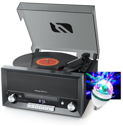 Chaine Vinyle CD Bluetooth Muse MT-110-DS - 20W - FM Radio - Lecteur CD - Bluetooth - Port USB