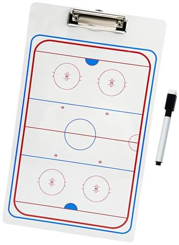 Perfeclan Hockey-Coaching-Boards, Übungsboard, Schiedsrichter-Ausrüstung, Trainingstool, tragbares Fußballspiel mit Markierungsstift, Taktikboard
