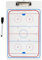 Perfeclan Hockey-Coaching-Boards, Übungsboard, Schiedsrichter-Ausrüstung, Trainingstool, tragbares Fußballspiel mit Markierungsstift, Taktikboard