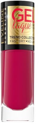 Eveline Cosmetics Gel Laque Gel Nagellack Nr. 208, Langanhaltender Schnell trocknender Gellack mit glänzendem Finish, Keine UV/LED-Lampe erforderlich, 8ml