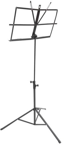 SHOWERORO Notenständer Tragbar Zusammenklappbar Für Aufführungen Schwarz Notenhalter Klappständer Notenständer