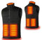 Aunus Men's Lightweight Gilet,Heated Gilet Heated Vest for Men,Windproof Heated Jacket,Unisex Heated Body Warmer with 3 Heating Levels for Running Hiking Horse Riding(sizing runs small
