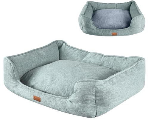 Pettidot Hundebett Katzenbett Kleine Mittelgroße Grosse Hunde Hundekorb Hundesofa Hundebett Waschbar Schlafplätze & Möbel für Hunde Katzen (S, Grün)