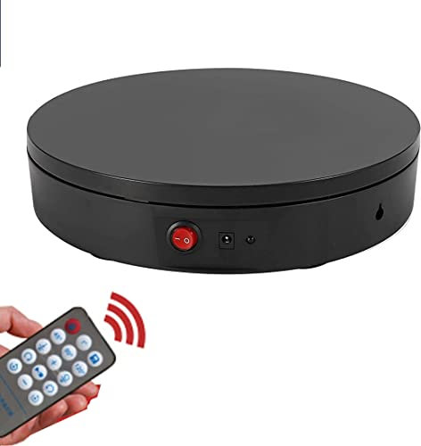 Soporte de exhibición giratorio motorizado, plato giratorio eléctrico de 360 grados de 30 cm y 150 kg, plato giratorio de fotografía grande, plato giratorio de exhibición con control remoto de 360 g