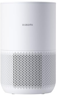 Xiaomi Smart Air Purifier 4 Compact, Quiet High Efficiency Filter for Bedroom Office, Air Quality Monitoring, Sleep Mode, Covers up to 27m², App Control, Allergies, Pollen, Pet Dander, Odour, Smoke