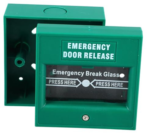 VILLCASE Notausgangs-entriegelungstaste Für Glasbruchalarm System Manuelle Notausgangs-entriegelungstaste Mit Rücksetzmechanismus Geeignet Für Sicherheits-notausgangs-entriegelung