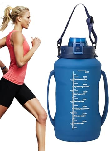 Klapper Silikonwasserflasche - 1,8 l faltungsübergreifender Fahrverdringungsbehälter. Kommt mit einem leckdichten Deckel, einem langlebigen Griff und einem BPA-freien Material. Wiederverwendbare Geträ