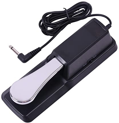 BESPORTBLE Universelles Sustain Pedal Für Keyboard Mit Klavier Style Action Robustes Legierungspedal Rutschfestes Fußpedal Kompatibel Mit Yamaha Und Anderen Marken Für Elektronische Keyboards