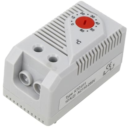 Spacnana Mechanical Thermostat, Adjustable Temperature Controller Switch for Home and Reptile Housing, 32 to 140F Range, Voltage (KTO011)