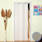Innenraum Falttür in PVC Grauer Stoff 83x214 cm mod. Maya