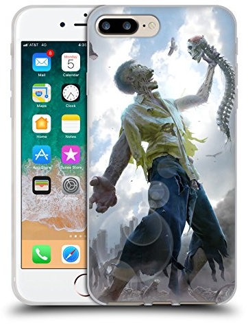 Head Case Designs Officially Licensed Tom Wood Zombie Scraps Horror Soft Gel Case [Military Grade Protection] Compatible With Apple iPhone 7 Plus/iPhone 8 Plus
