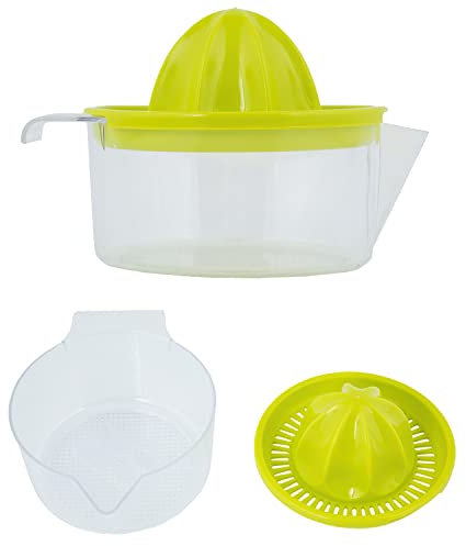 Exprimidor Zumo Manual Frutas Con Jarra Plástico Ø 12 x 11 cm.