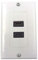 HDMI Wall Plate,Haokiang Composite Dual HDMI Distribution and Organization Wall Plates Panel,Size 115 MM x 70 MM, Perfect for Home Theater Systems and More