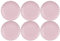 CREAFLOR HOME 6er Set Kuchenteller, Dessertteller MYNTE English Rose rosa D. 19,5cm Ib Laursen