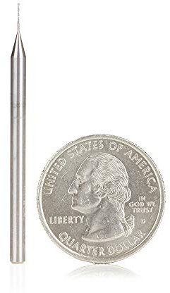 Amana Tool 46143 SC Spiral Plunge 5/64 D x 1/8 CH x 1/8 SHK x 2 Inch Long 2 Flute Up-Cut Router Bit