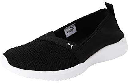 PUMA Damen Adelina Sneaker, Black Silver, 38.5 EU