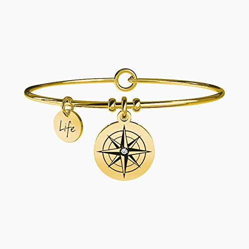 KIDULT - Bracciale in acciaio 316L e Pvd Gold | Symbols