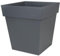 EDA Pot carré Toscane - 50 cm - 87 L - Gris Anthracite
