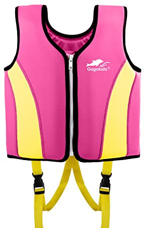 Gogokids Kids Swim Vest - Baby Folat Swim Training Jacket Toddler Bouyancy Maillot De Bain Maillots De Bain pour 3-6 Ans Bébé Enfants