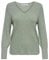 ONLY Female Strickpullover Lang V-Ausschnitt