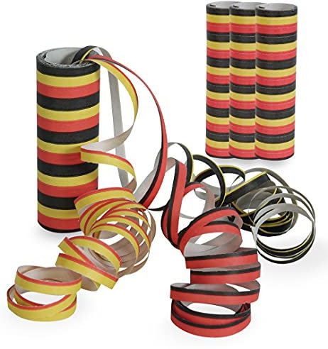 Luftschlange 3 Rollen Deutschland Fan 3er Set