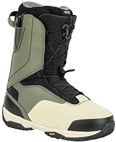 Nitro Herren Snowboards Venture Pro TLS '23 All Mountain Freeride Freestyle Schnellschnürsystem Boot Snowboardboot, Gravity Grey-Sand, MP 30,0 // EU 45 1/3 // US 12