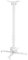 KIMEX - Support vidéoprojecteur - Fixation au Plafond - Hauteur Ajustable 75-115cm - Coloris Blanc - 052-3020
