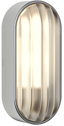 Astro Montreal Oval Outdoor Wall Light - IP44 Rated - (Brushed Stainless Steel), LED E27/ES Lamp, Designed in Britain - 1032013-3 Years Guarantee