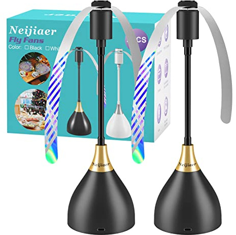 Neijiaer Fly Fans for Tables,Effective Fly Repellent Fan Keeps Flies Away