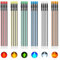 AUKENIEN 60 Stück 3MM 12V Vorverdrahtete LED Leuchtdioden Sortiment Kit 12 Volt Rundkopf Diffus LED Dioden Diodes Licht Leuchtdiode Set 6 Farben Weiß Rot Gelb Grün Blau Orange (10 Stück Jede Farbe)