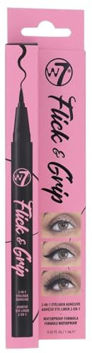 W7 FLICK & GRIP 2 IN 1 ADHESIVE EYELINER