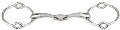 Sprenger SATINOX Aufziehtrense 14 mm doppelt gebrochen - Edelstahl rostfrei, 135 mm Weite