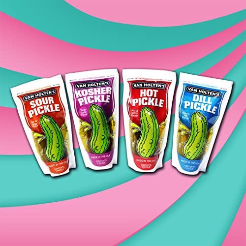 Van Holten's Large Pickle Selection Gift Box, 4 Pack Large Pickles, Pickle Gift Box